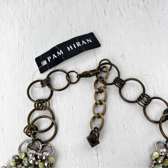 NEW Pam Hiran Anthropologie colorful beads statement piece necklace - Picture 4 of 4